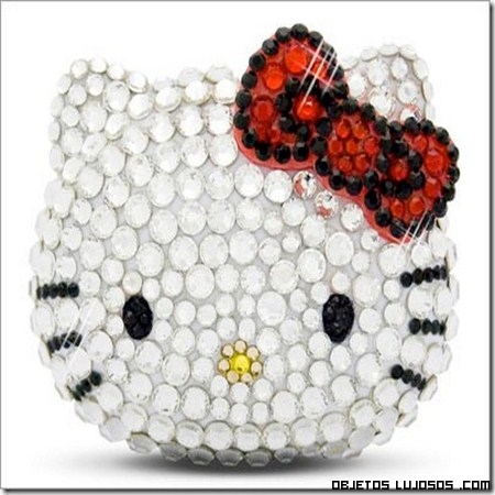 Bolso con brillantes de hello kitty
