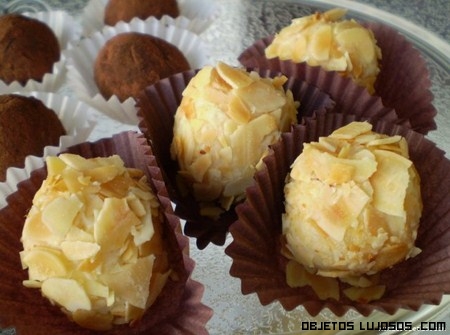 Postres de lujo con trufas blancas