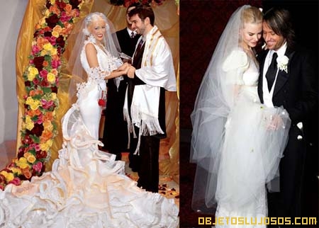 Vestidos de novia lujosos de las famosas